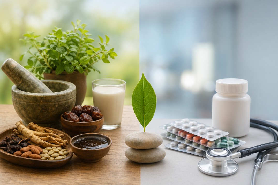 unani vs modern anti aging comparison