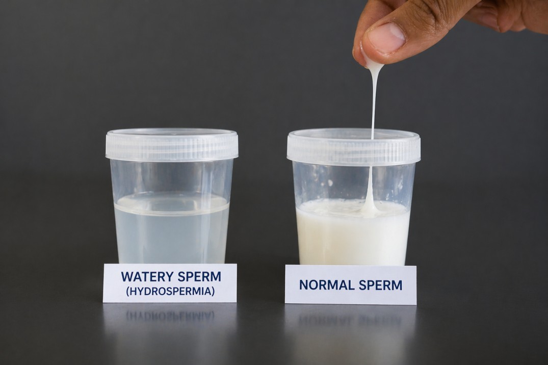 watery semen causes and treatment support