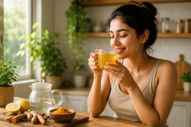 turmeric water for skin glow benefits and precautions