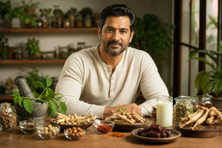 Best Unani herbs for men's vitality including Ashwagandha, Safed Musli, Gokhru, Shilajeet and Golden Knight Stamina Prash.